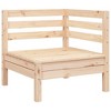 vidaXL Garden Sofa Natural Pine Solid Pine Wood Modular Garden Sofa - 2 of 4