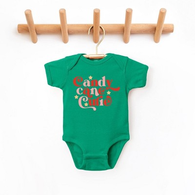 The Juniper Shop Candy Cane Cutie Stars Baby Bodysuit - Newborn - Kelly