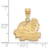 Black Bow Jewelry 10k Yellow Gold Old Dominion Monarchs NCAA Medium Pendant - 2 of 3
