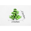 Collectible Wildlife Gifts | Frog, Green and Black Poison Dart Frog, Plastic Toy, Realistic, Rainforest, Model, Gift,      2"    F4092 B54 - 2 of 4