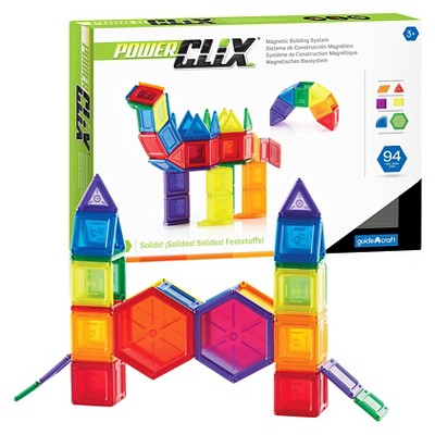 Guidecraft PowerClix Solids 94 Piece Set