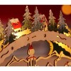 Christmas Wooden Ornaments Gift Led Lighting Christmas Village Mall Window Ornament - 4 of 4