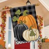 Checkered Pumpkins Autumn House Flag Primitive Fall 28" x 40" Briarwood Lane - 4 of 4