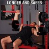 ER KANG Power Cage, 2000LB Squat Rack, Dual Pulley Cable Crossover System, Multi-function Free Weight Home Gym Workout Machine with Attachments - 4 of 4