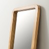 71" Standing Wood Framed Mirror Natural - Hearth & Hand™ with Magnolia: Tall, Full Body Reflection, No Assembly - 3 of 4