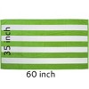 TowelSoft Premium Cabana Stripe 100% Cotton Terry Velour Beach Towel 35 inch x 60 inch - 2 of 3