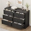 TackView Farmhouse 6-Drawer Dresser, 47''Wide 6 Chest of Drawers Storage,for Bedroom Living Room Nursery(White) - 2 of 4