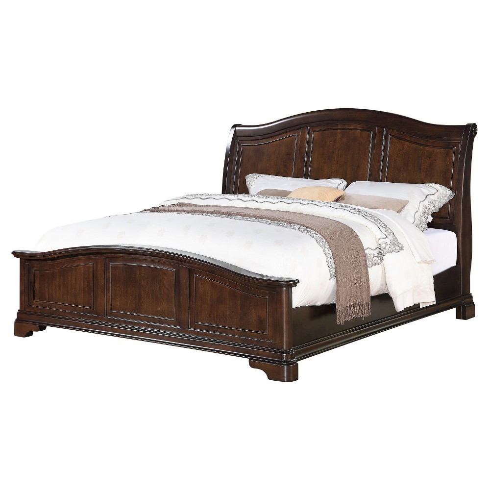 Photos - Bed Queen Conley  Cherry - Picket House Furnishings: Solid Wood Panel, Arching Headboard, room Furniture