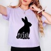 Simply Sage Market Women's Bunny With Flowers Short Sleeve Relaxed Fit Cropped Tee - 2 of 4