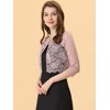 Allegra K Women's Elegant 3/4 Sleeve Sheer Floral Lace Cropped Bolero Shrugs - 3 of 4