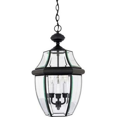 Quoizel Lighting Newbury 3 - Light Pendant in  Mystic Black