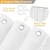 BAGOKIE 72"x72" Linen Blend Shower Curtain - 4 of 4