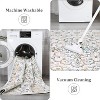 Ultra-Thin Floral Area Rug - Stain Resistant Non-Slip Large Carpet for Living Room, Dining Room Home Office - 2 of 4