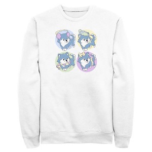 Men's Lost Gods Cute Husky Puppies Sweatshirt - 1 of 4