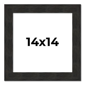 PosterPalooza | Square Contemporary Black Picture Frame - UV Acrylic, Foam Board Backing, Hanging Hardware - 1 of 4