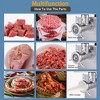 1323lbs/H Electric Meat Grinder 3000W Sausage Stuffer W/Blades & Grinding Plates - 3 of 4