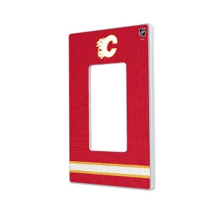 NHL Western Conference Teams Stripe Hidden-Screw Light Switch Plate for Single Rocker - 1 of 4