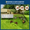 Large Metal Chicken Coop w/Run - Heavy-Duty Outdoor Portable Chicken Tractor with Waterproof Cover, Predator-Proof Poultry Enclosure for Hens, Ducks - 4 of 4