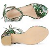 Allegra K Women's Block Heel Lace Up Heel Sandals - 4 of 4