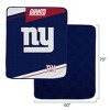 NFL New York Giants Diagonal Ghost Checker Double Sided Ultra Cozy Blanket - 3 of 3