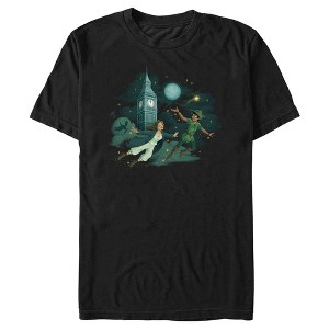 Men's Peter Pan & Wendy Animated Flying Scene T-Shirt - 1 of 4