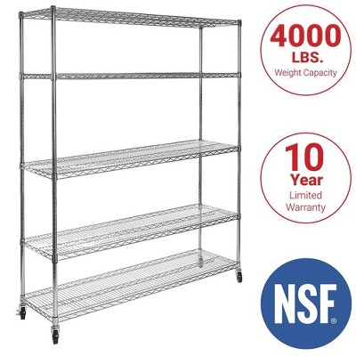 target 5 tier metal shelving unit