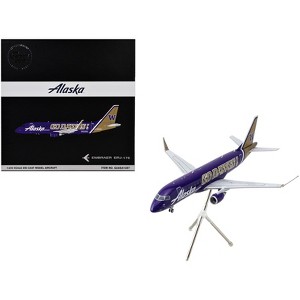 Embraer ERJ-175 Commercial Aircraft "Alaska Airlines/Horizon" Purple with Gold Tail 1/200 Diecast Model Airplane by GeminiJets - 1 of 3