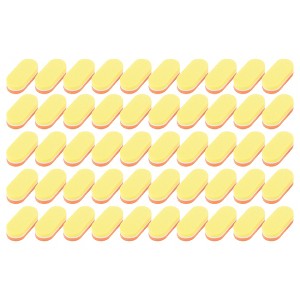 Unique Bargains Comfortable Mini Block Oval Nail Buffers 50 Pcs - 1 of 4