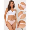 Allegra K Women's Packs G-String Breathable Hi-Cut Thongs 1 Set of 6 Pcs - 3 of 4