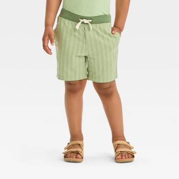 Toddler Boys' Striped Chambray Pull-On Shorts - Cat & Jack™