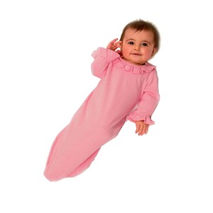 MONAG Long Sleeve Ruffle Baby Gown - 1 of 4
