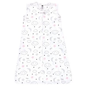 Hudson Baby Infant Girl Cotton Sleeveless Wearable Sleeping Bag, Sack, Blanket, Dreamer - 1 of 2