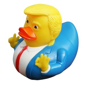 Trump Duck Bath Toy Sound Squeaky Bathroom Shower Water Floating Duck Toy - 1 of 4