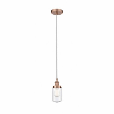Dover - 1 Light Mini Pendant In Traditional Style-10.25 Inches Tall and 4.5 Inches Wide