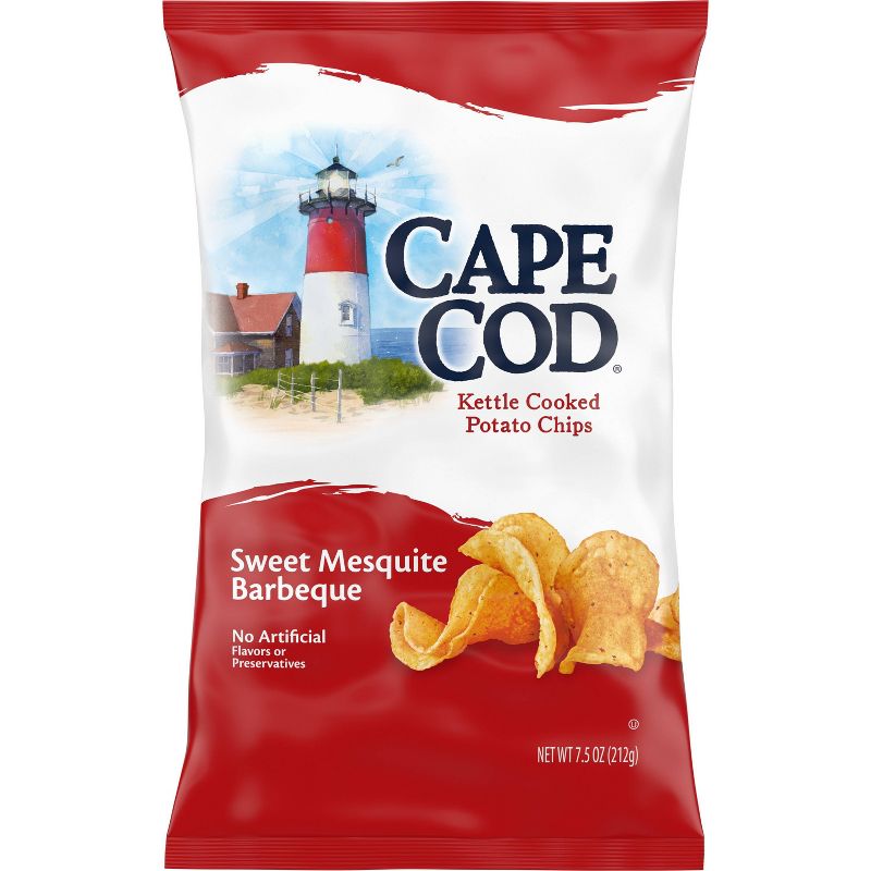 Cape Cod Potato Chips Sweet Mesquite Barbeque Kettle Chips - 7.5oz, 1 of 9