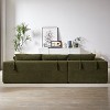 Mocamel Modern Chenille Upholstered Sectional Sofa, Modular 108 L Shaped, 6 Pillows, Free Combination for Living Room Bedroom - 2 of 4