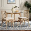 Austri Dining Chair W/ Cushion (Set of 2) - DCH6503 - White/Natural - Safavieh - 4 of 4