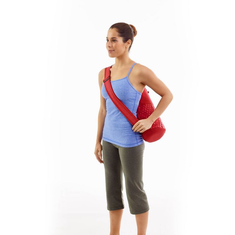 Merrithew Pilates and Yoga Canvas Mat Bag - Red, 3 of 4
