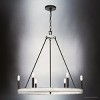 Urban Ambiance Luxury Modern Indoor Chandelier,  28-1/4''H x 30"W x 30''D,  Matte Black Finish, UHP4565 - 3 of 4