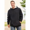 KingSize Men's Big & Tall High Pile Fleece-Lined Thermal Waffle Pullover Hoodie - image 3 of 4