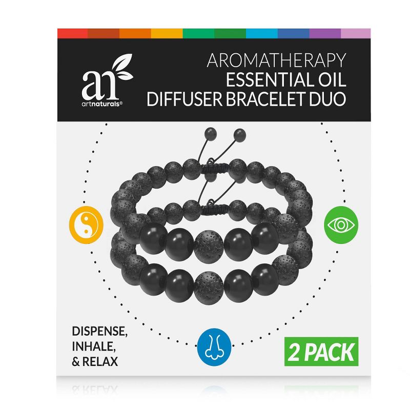artnaturals Wearable Bracelet Essential Oil Diffuser - Unscented - 2ct, 1 of 5