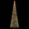 vidaXL LED Christmas Tree Colorful Copper, Iron Extra Tall - 3 of 4