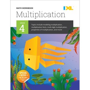 IXL Math Workbook: Grade 4 Multiplication - (IXL Topic-Specific Workbooks) by  IXL Learning (Paperback) - 1 of 1