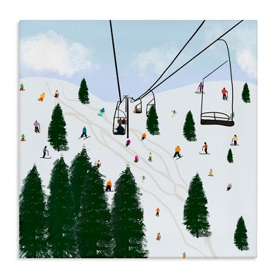 Stupell Industries Ski Lift Mountain Landscape, 30" x 30"
