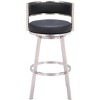 Zuo Gimsby Swivel Barstool Black - 3 of 4