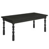 Resenkos Dining Table, Living Room Table,Wood Dining Table, 62” Kitchen Table with Carved Turned Legs for 4-6 People, - 2 of 4
