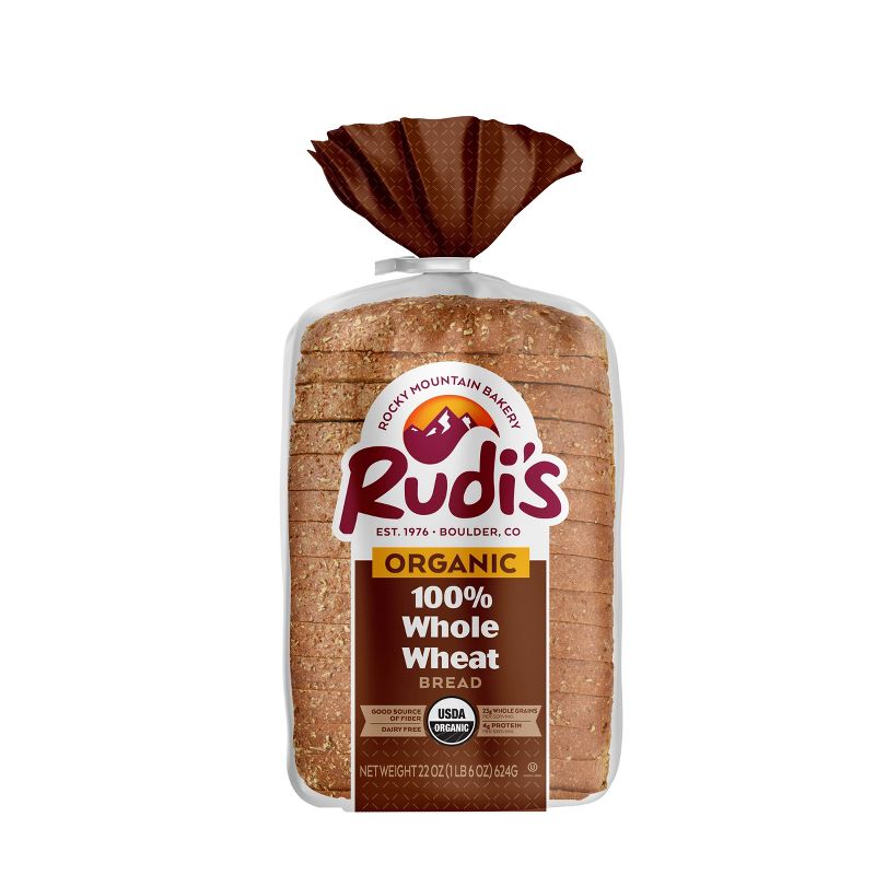 Rudi&#39;s Organic 100% Whole Wheat Bread - 22oz, 1 of 3