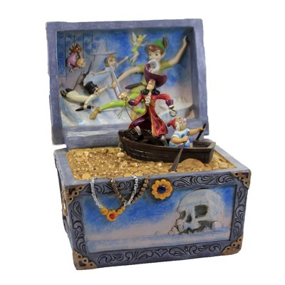 Jim Shore 8.5" Treasure Strewn Tableau Peter Pan Captain Hook  -  Decorative Figurines
