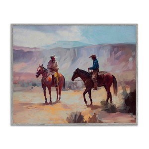 Stupell Industries Desert Cowboys Horses Landscape Framed Giclee Art - 1 of 4