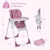 Adjustable Height High Chair for Babies & Toddlers, Foldable Multifunctional Baby Chair with Removable Tray & Recline for Easy Clean - 2 of 4